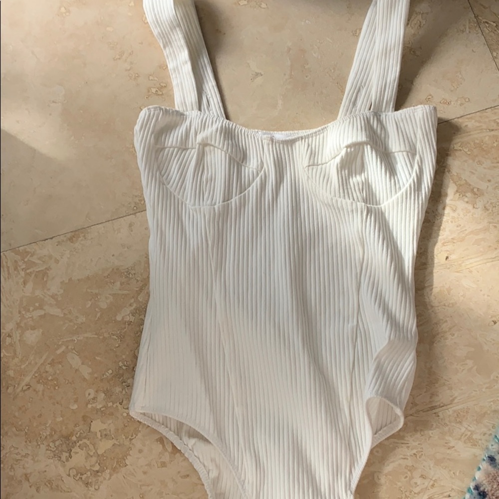 XS white bodysuit